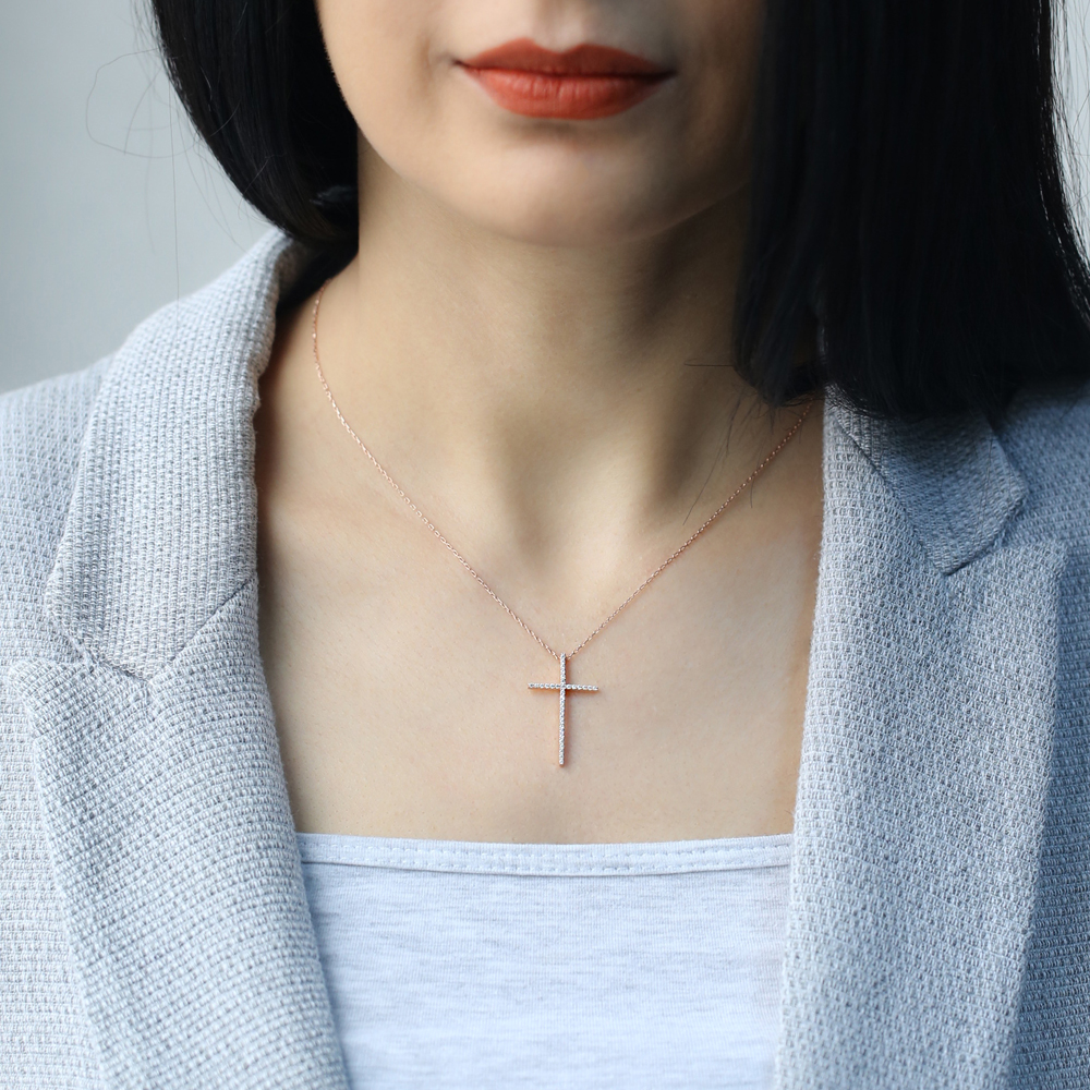 Fine Cross Pendant Turkish Wholesale 925 Sterling Silver Handmade Jewelry